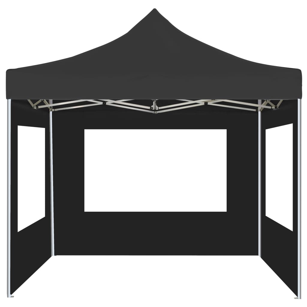 Gazebo Pieghevole con Pareti Alluminio 2x2 m Antracitecod mxl 94960