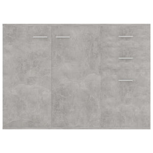 Credenza Grigio Cemento 105x30x75 cm in Truciolato cod mxl 64501