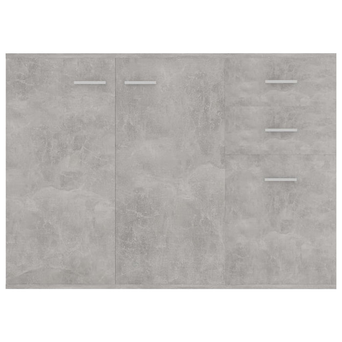 Credenza Grigio Cemento 105x30x75 cm in Truciolato cod mxl 64501