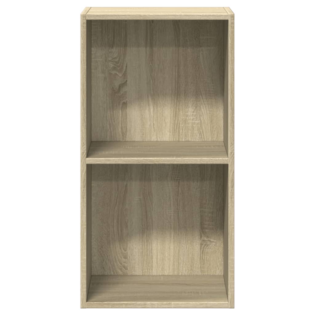 Libreria a 2 Ripiani Rovere Sonoma 40x30x76,5 cm in Truciolato cod mxl 55458