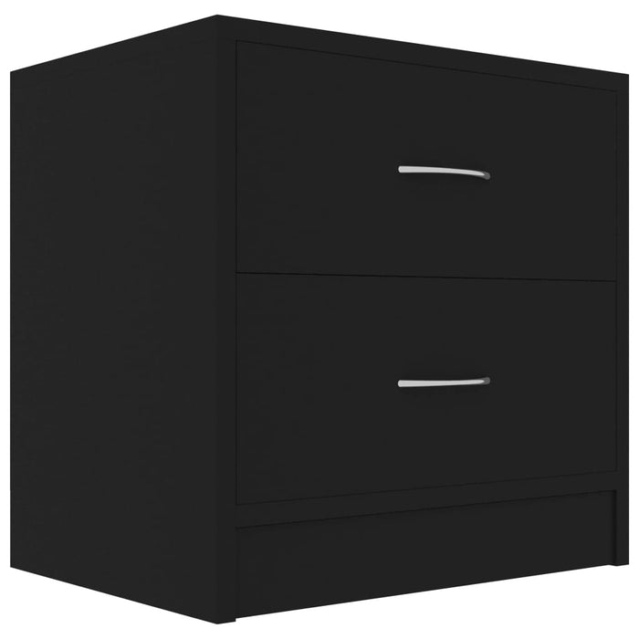 Comodino Nero 40x30x40 cm in Truciolato cod mxl 30570