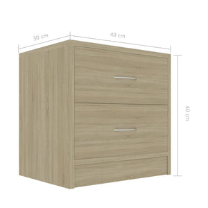 Comodino Rovere Sonoma 40x30x40 cm in Truciolato cod mxl 39900