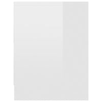 Comodini 2 pz Bianco Lucido 40x30x40 cm in Truciolato cod mxl 50126