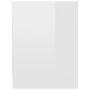 Comodini 2 pz Bianco Lucido 40x30x40 cm in Truciolato cod mxl 50126