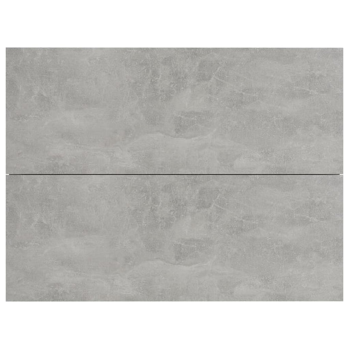 Comodini Grigio Cemento 2 pz 40x30x30 cm in Truciolato cod mxl 50478