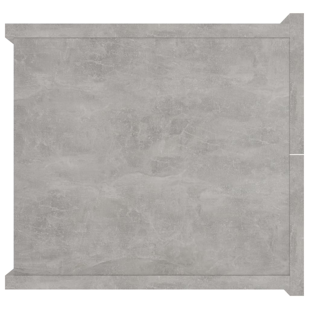 Comodini Grigio Cemento 2 pz 40x30x30 cm in Truciolato cod mxl 50478