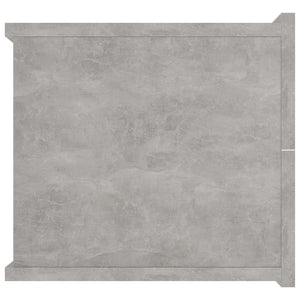 Comodini Grigio Cemento 2 pz 40x30x30 cm in Truciolato cod mxl 50478