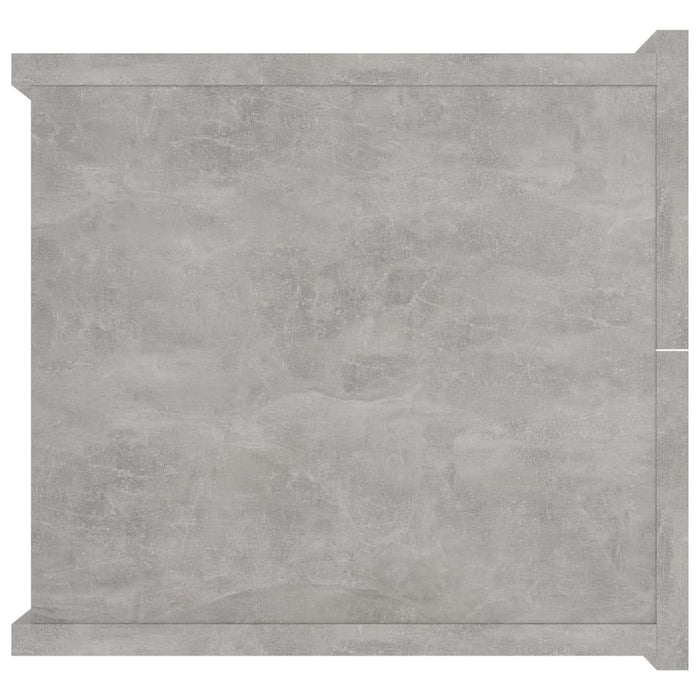 Comodini Grigio Cemento 2 pz 40x30x30 cm in Truciolato cod mxl 50478