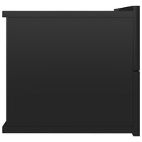 Comodino Nero Lucido 40x30x30 cm in Truciolato cod mxl 47879