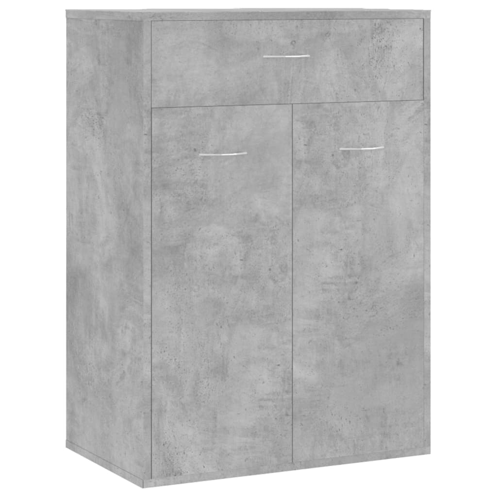 Scarpiera Grigio Cemento 60x35x84 cm in Truciolato cod mxl 77888