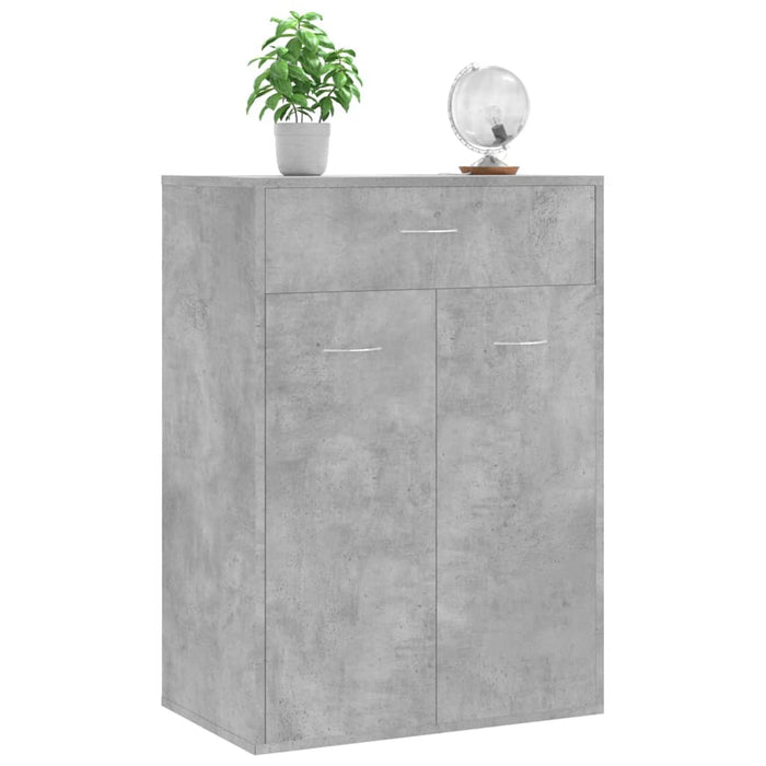 Scarpiera Grigio Cemento 60x35x84 cm in Truciolato cod mxl 77888