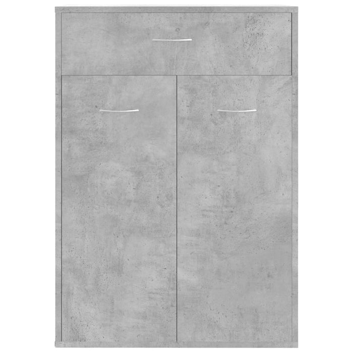 Scarpiera Grigio Cemento 60x35x84 cm in Truciolato cod mxl 77888