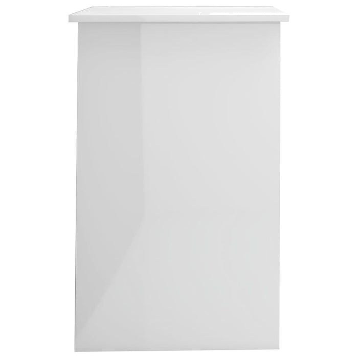 Scrivania Bianco Lucido 100x50x76 cm in Truciolato cod mxl 67235