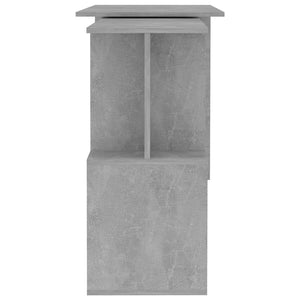 Scrivania ad Angolo Grigio Cemento 200x50x76 cm in Truciolare 801102