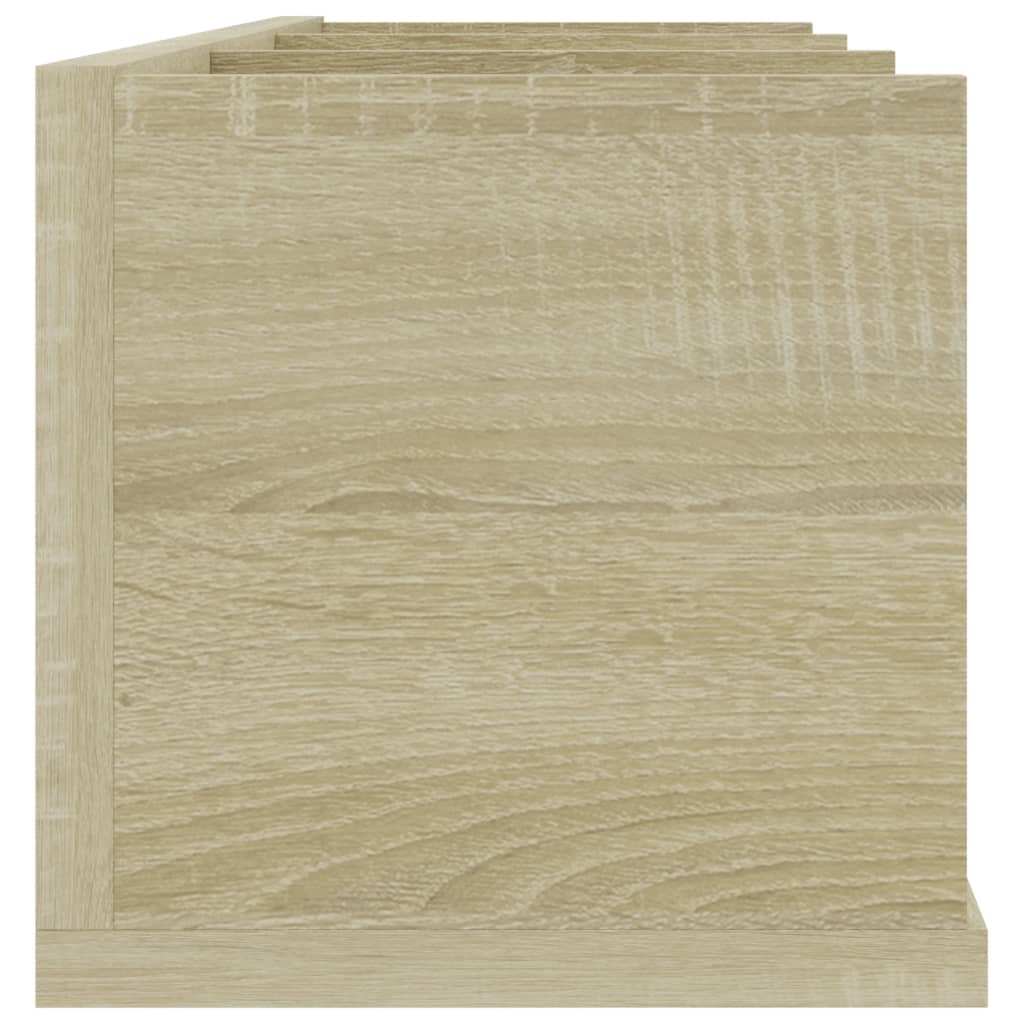 Scaffale Porta CD a Parete Rovere Sonoma 75x18x18 cm Truciolato cod mxl 52562