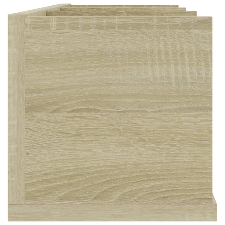 Scaffale Porta CD a Parete Rovere Sonoma 75x18x18 cm Truciolato cod mxl 52562