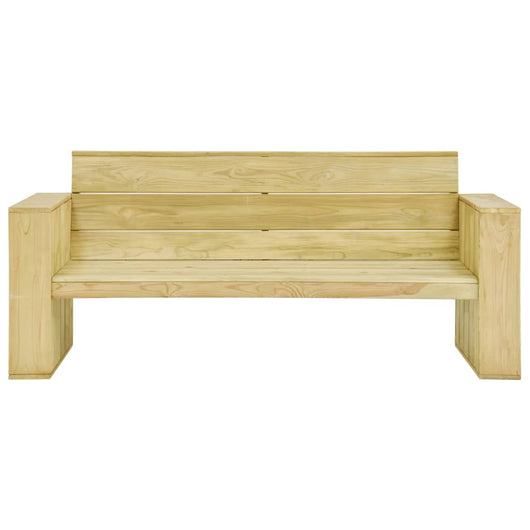 Panchina da Giardino 179 cm in Legno di Pino Impregnato cod mxl 45683