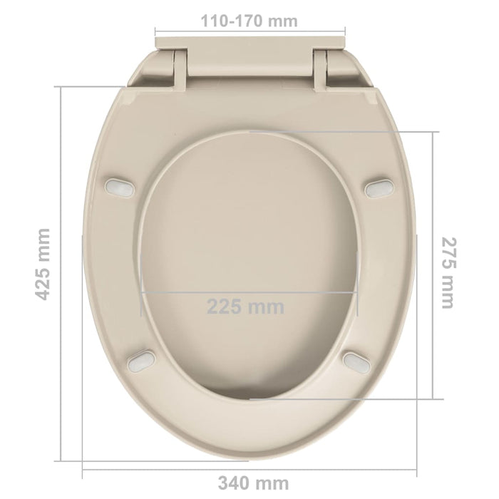 Tavoletta WC a Chiusura Ammortizzata Albicocca Ovale cod mxl 43255