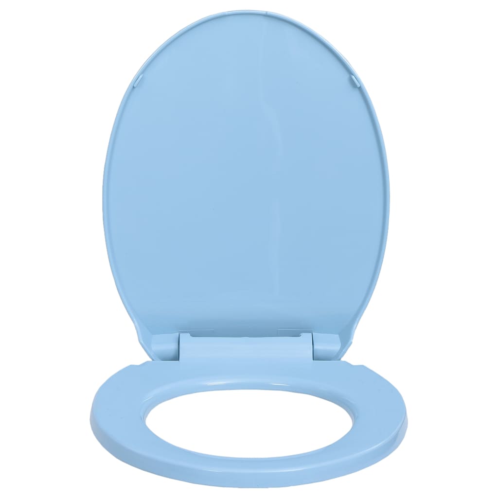 Tavoletta WC a Chiusura Ammortizzata Blu Ovale cod mxl 52590