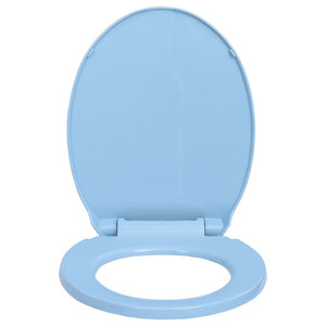 Tavoletta WC a Chiusura Ammortizzata Blu Ovale cod mxl 52590