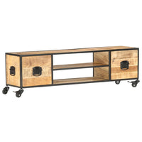 Mobile Porta TV 130x30x39 cm in Legno Massello di Mango cod mxl 15560