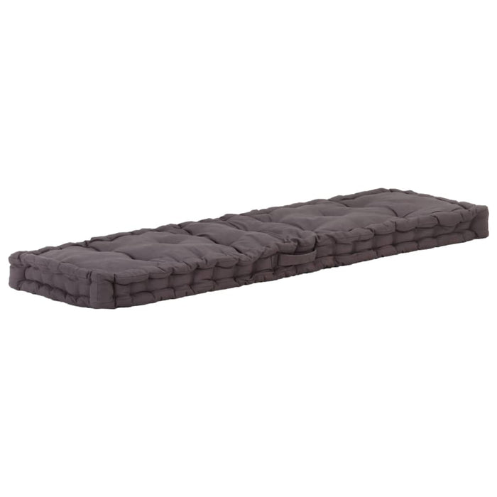 Cuscino per Pallet e Pavimento in Cotone 120x40x7 cm Antracite cod mxl 68525