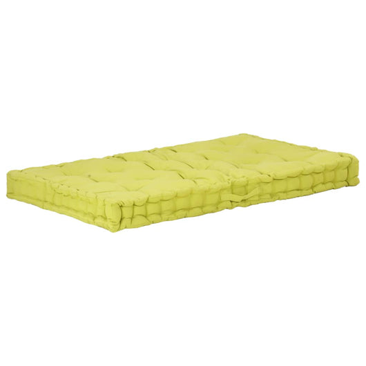 Cuscino per Pallet e Pavimento in Cotone 120x80x10 cm Verde cod mxl 68071