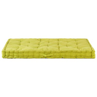 Cuscino per Pallet e Pavimento in Cotone 120x80x10 cm Verde cod mxl 68071