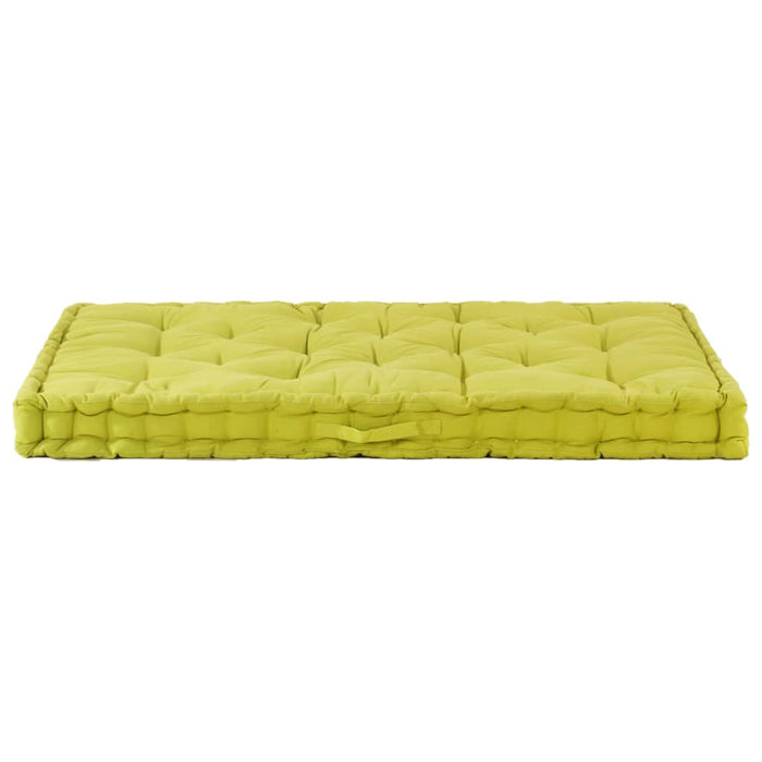 Cuscino per Pallet e Pavimento in Cotone 120x80x10 cm Verde cod mxl 68071