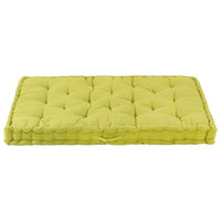 Cuscino per Pallet e Pavimento in Cotone 120x80x10 cm Verde cod mxl 68071