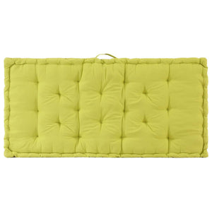 Cuscino per Pallet e Pavimento in Cotone 120x80x10 cm Verde cod mxl 68071