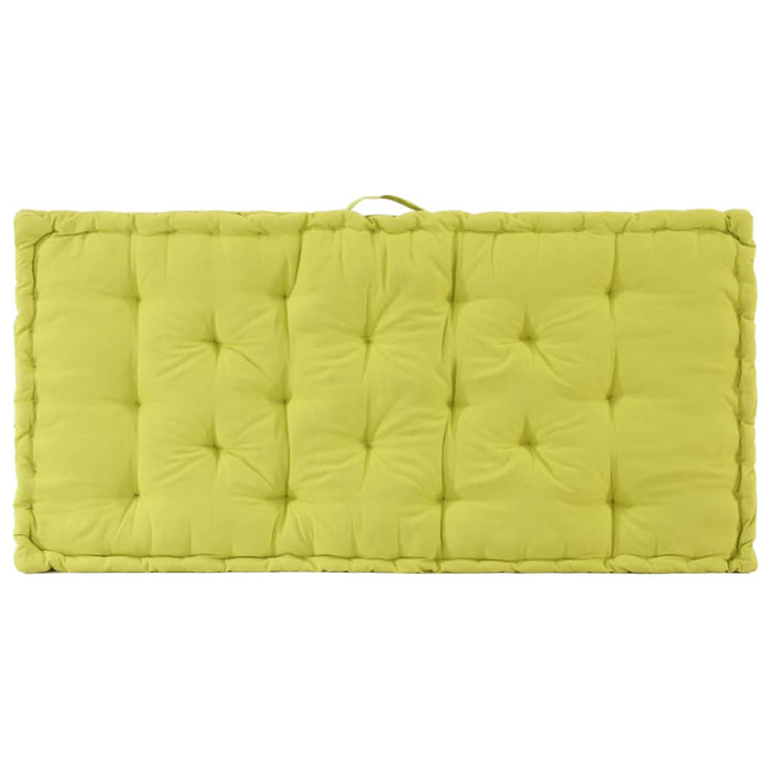 Cuscino per Pallet e Pavimento in Cotone 120x80x10 cm Verde cod mxl 68071