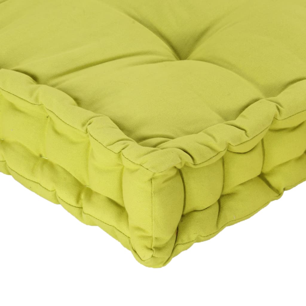 Cuscino per Pallet e Pavimento in Cotone 120x80x10 cm Verde cod mxl 68071