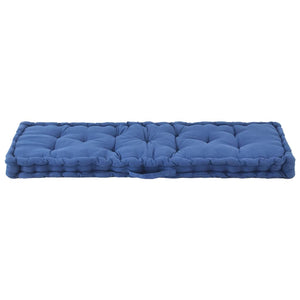 Cuscino per Pallet e Pavimento in Cotone 120x40x7 cm Blu Chiaro cod mxl 68195