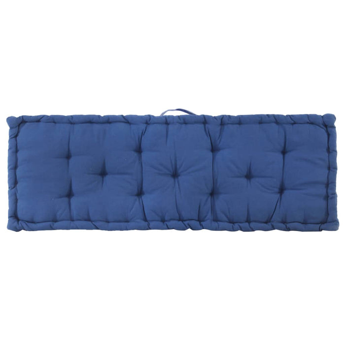 Cuscino per Pallet e Pavimento in Cotone 120x40x7 cm Blu Chiaro cod mxl 68195