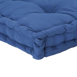 Cuscino per Pallet e Pavimento in Cotone 120x40x7 cm Blu Chiaro 48687