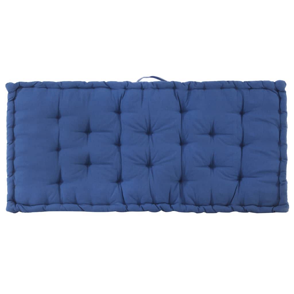 Cuscino per Pallet e Pavimento in Cotone 120x80x10 cm Blu Chiaro cod mxl 68095