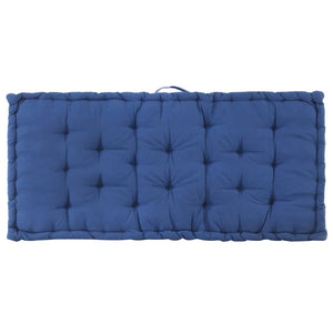 Cuscino per Pallet e Pavimento in Cotone 120x80x10 cm Blu Chiaro cod mxl 68095