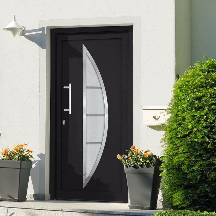 Porta di Ingresso Antracite 108x208 cm cod mxl 63798