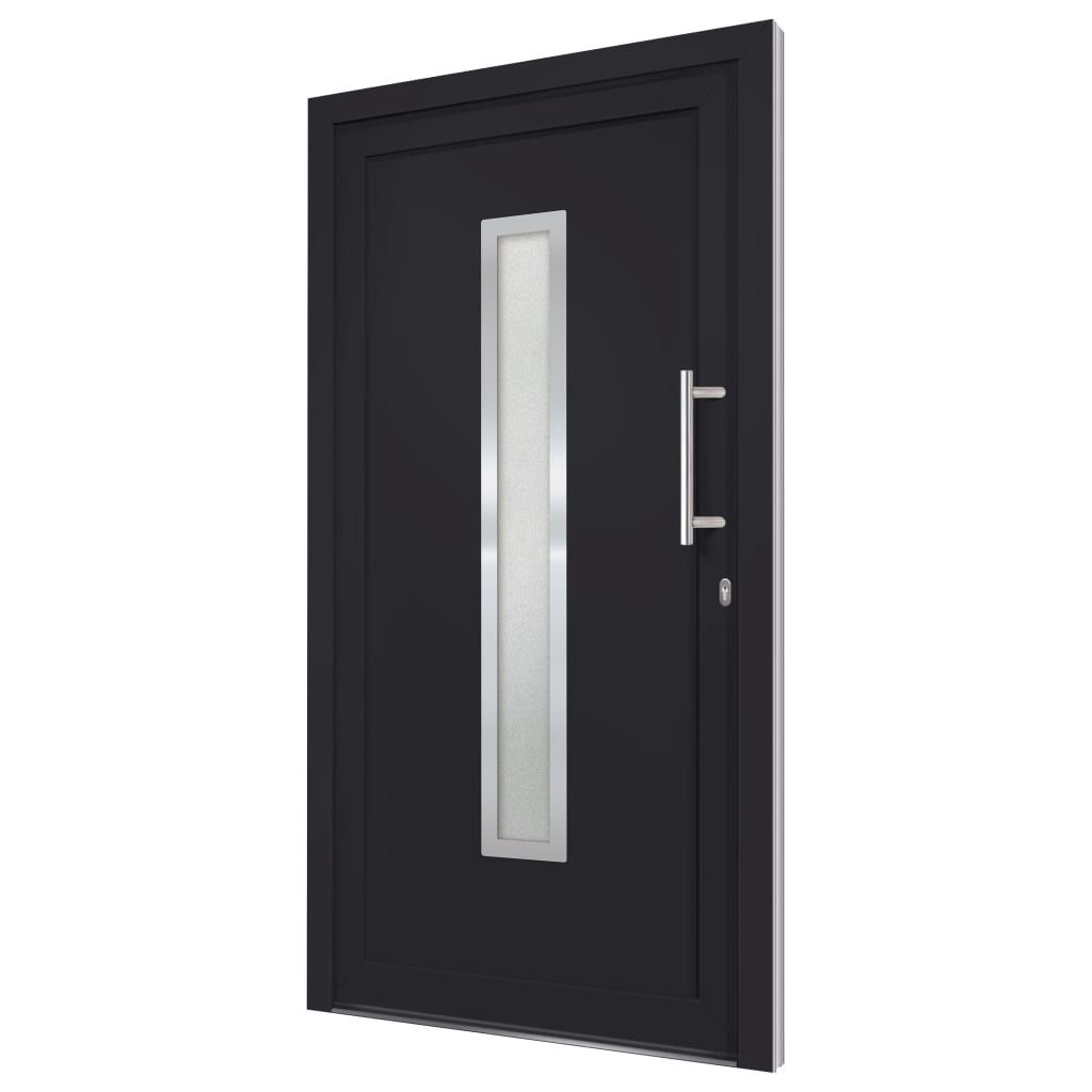 Porta di Ingresso Antracite 98x208 cm cod mxl 56259