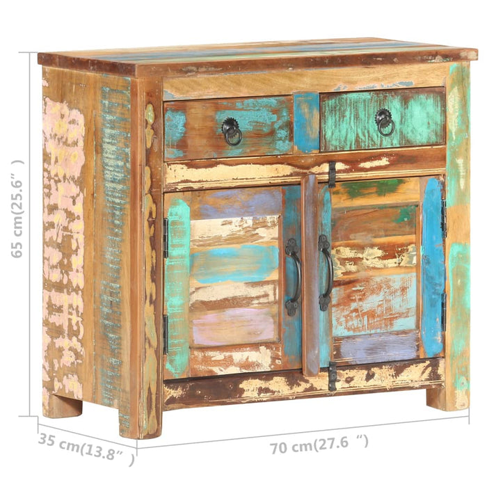 Credenza 70x35x65 cm in Legno Massello di Recupero 287490