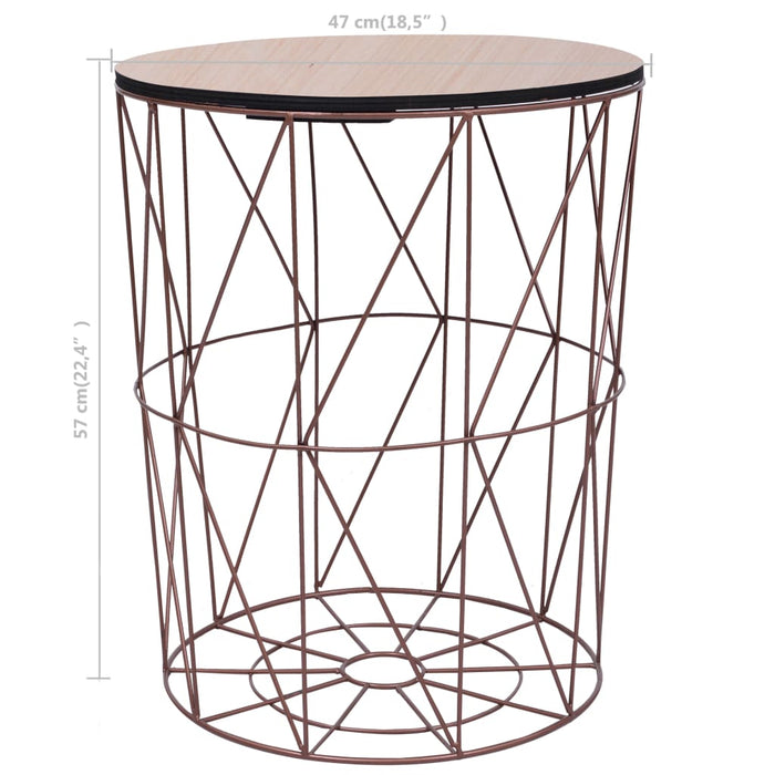 Tavolino da Caffè Rame Ø 47 cm