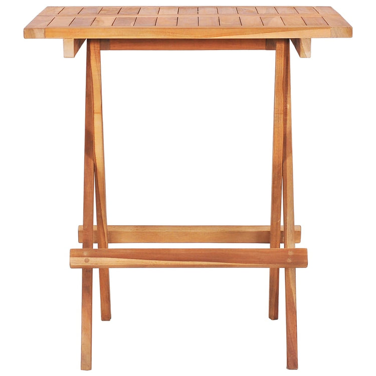 Tavolo da Bistrot Pieghevole 60x60x65 cm in Massello di Teak cod mxl 34530