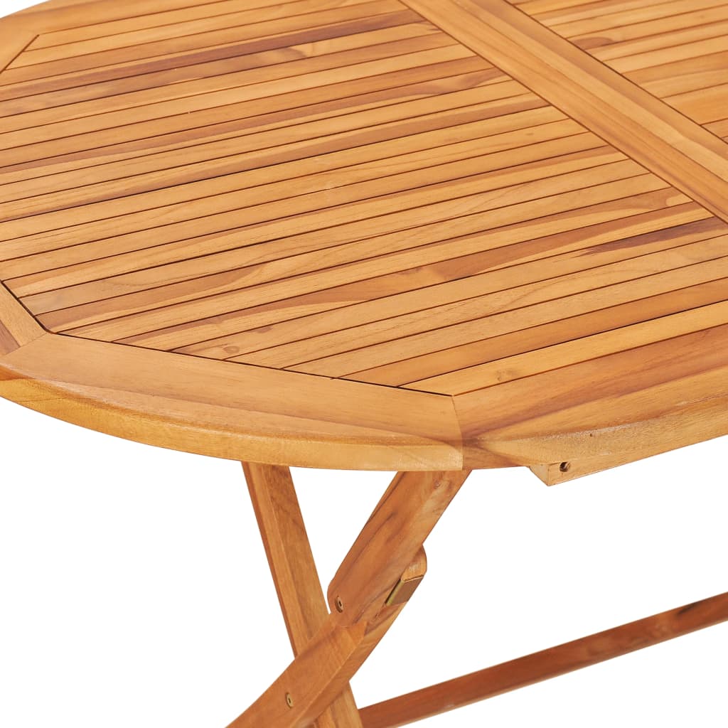 Tavolo da Giardino Pieghevole 160x80x75 cm in Massello di Teak cod mxl 34439