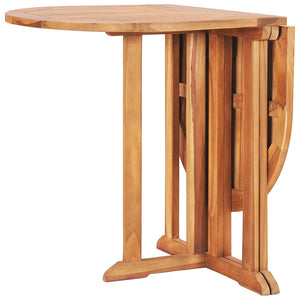 Set da Pranzo da Giardino 5 pz Pieghevole in Massello di Teak cod mxl 40773