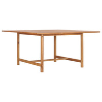 Tavolo da Giardino 150x150x76 cm in Legno Massello di Teak 49008