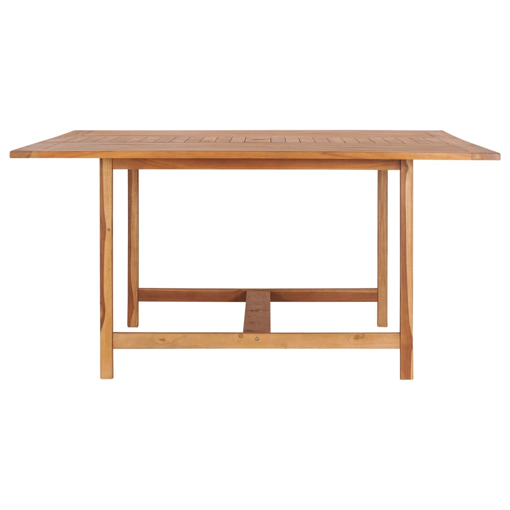 Tavolo da Giardino 150x150x76 cm in Legno Massello di Teak 49008