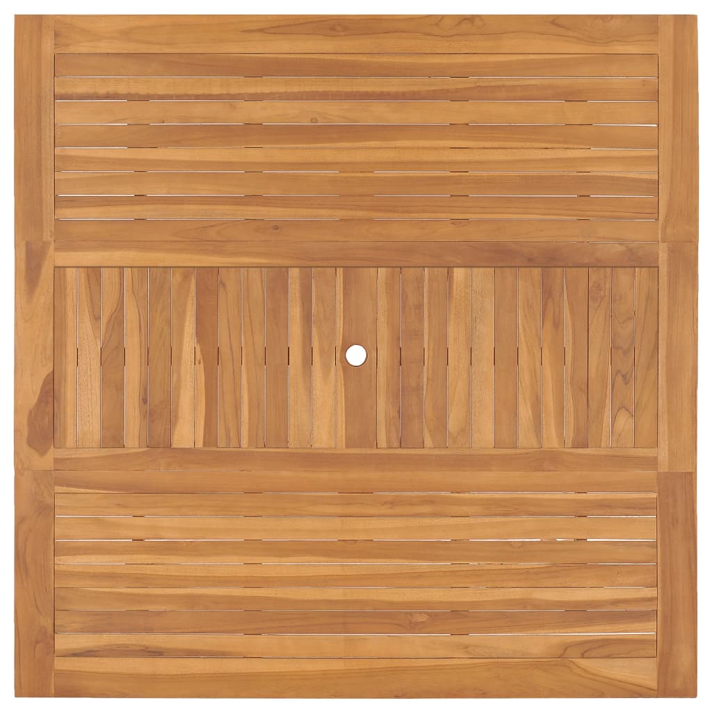 Tavolo da Giardino 150x150x76 cm in Legno Massello di Teak 49008