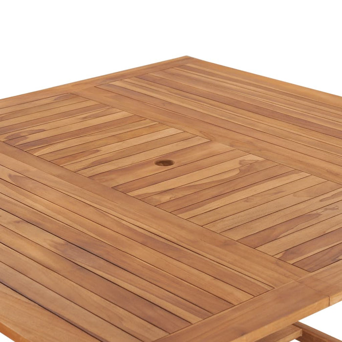 Tavolo da Giardino 150x150x76 cm in Legno Massello di Teak 49008