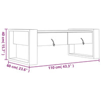 Tavolino da Caffè 110x60x40 cm in Legno Massello di Teak 287892